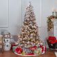 The Gerson Company 6.5" Pre-Lit Boise Pine Christmas Tree in Green, , large