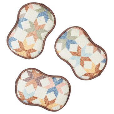 Once Again Home Star Quilt Usable Sponges in Multicolor (Set of 3), , large