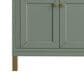 James Martin Vanities Chicago 30" Single Bathroom Vanity in Smokey Celadon with 3 cm Eternal Marfil Quartz Top and Rectangular Sink, , large