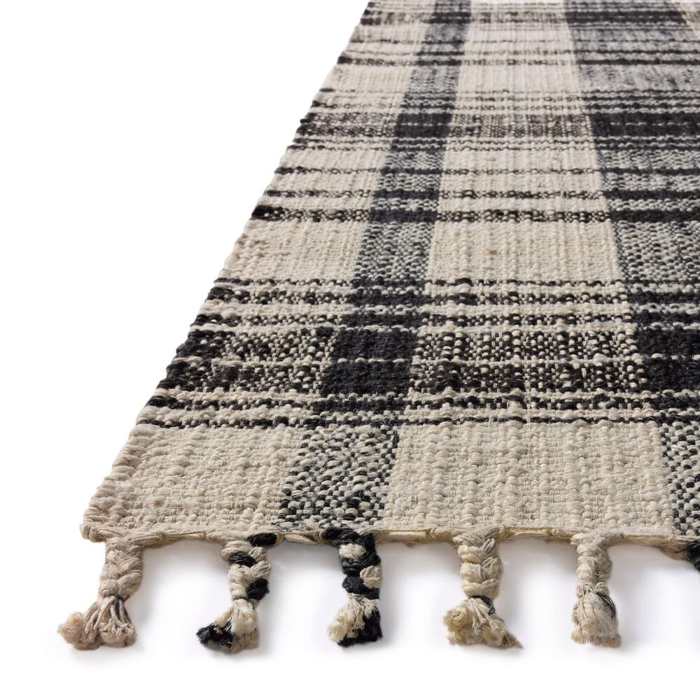 Magnolia Home Louie 5&#39; x 7&#39;6&quot; Ivory and Black Area Rug, , large