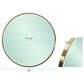 Howard Elliott Broidy Round Mirror in Emerald Green and Gold, , large