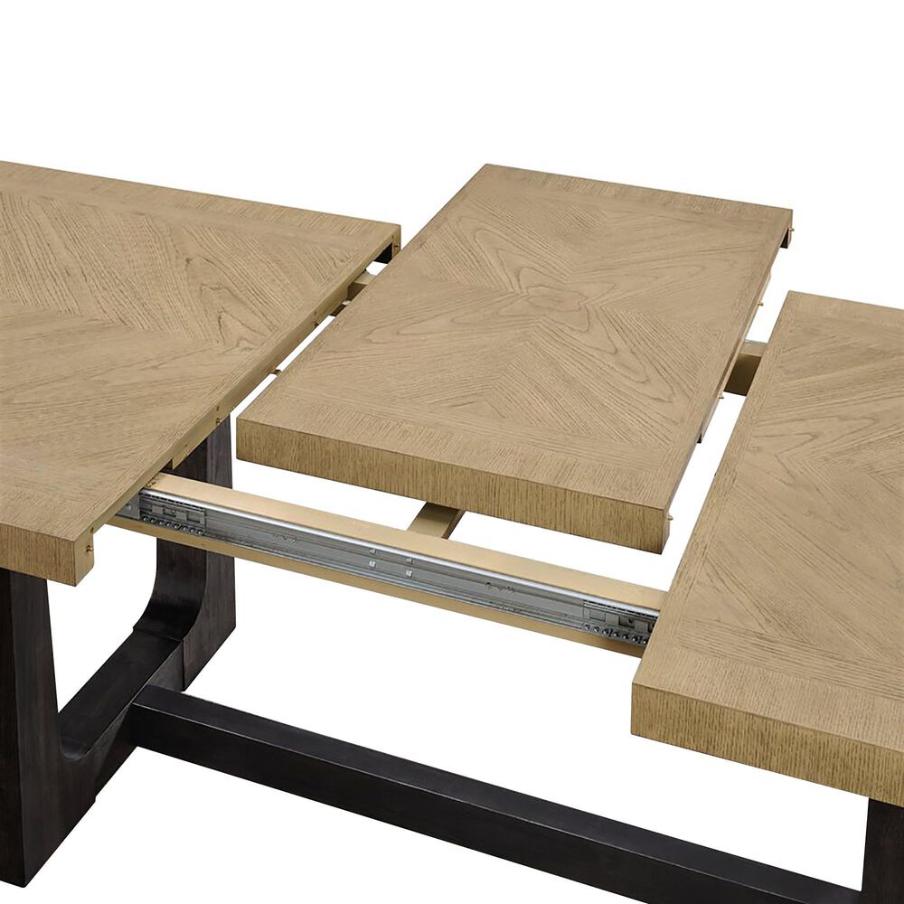 Golden Wave Furniture Sutton Place 7-Piece Rectangular Dining Set in Caramel and Cocoa, , large