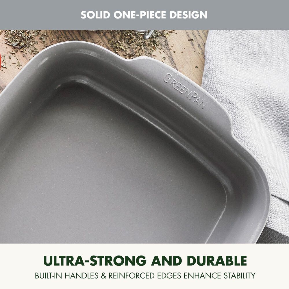 Green Pan Premiere Ovenware 8" Square Cake Pan in Gray, , large