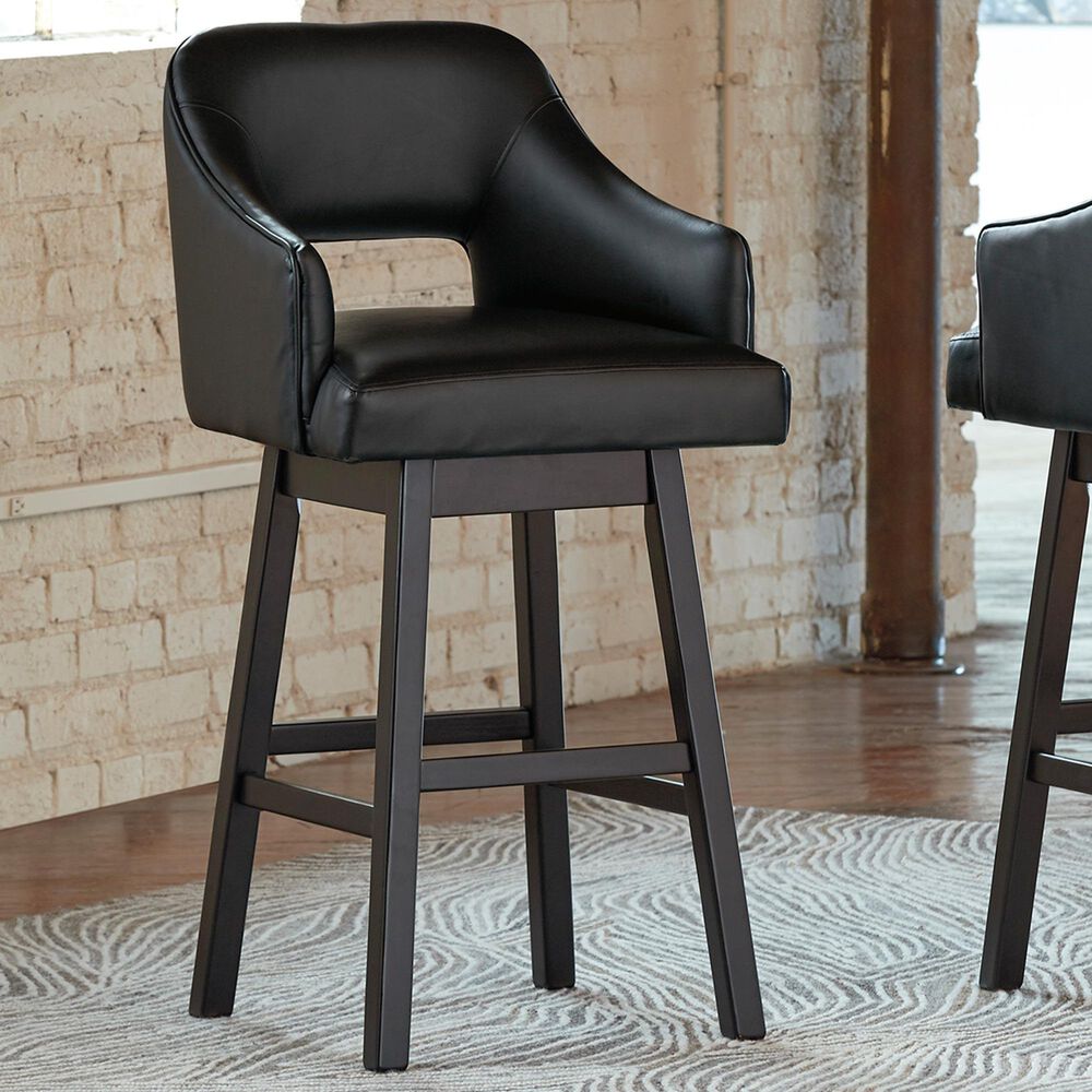 Ashley Tallenger 30.5" Swivel Barstool in Dark Brown, , large