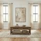 Belle Furnishings Artisan Home Rectangular Cocktail Table in Sienna Stone, , large