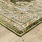 Oriental Weavers Andorra 3"3" x 5"2" Green and Gold Area Rug, , large