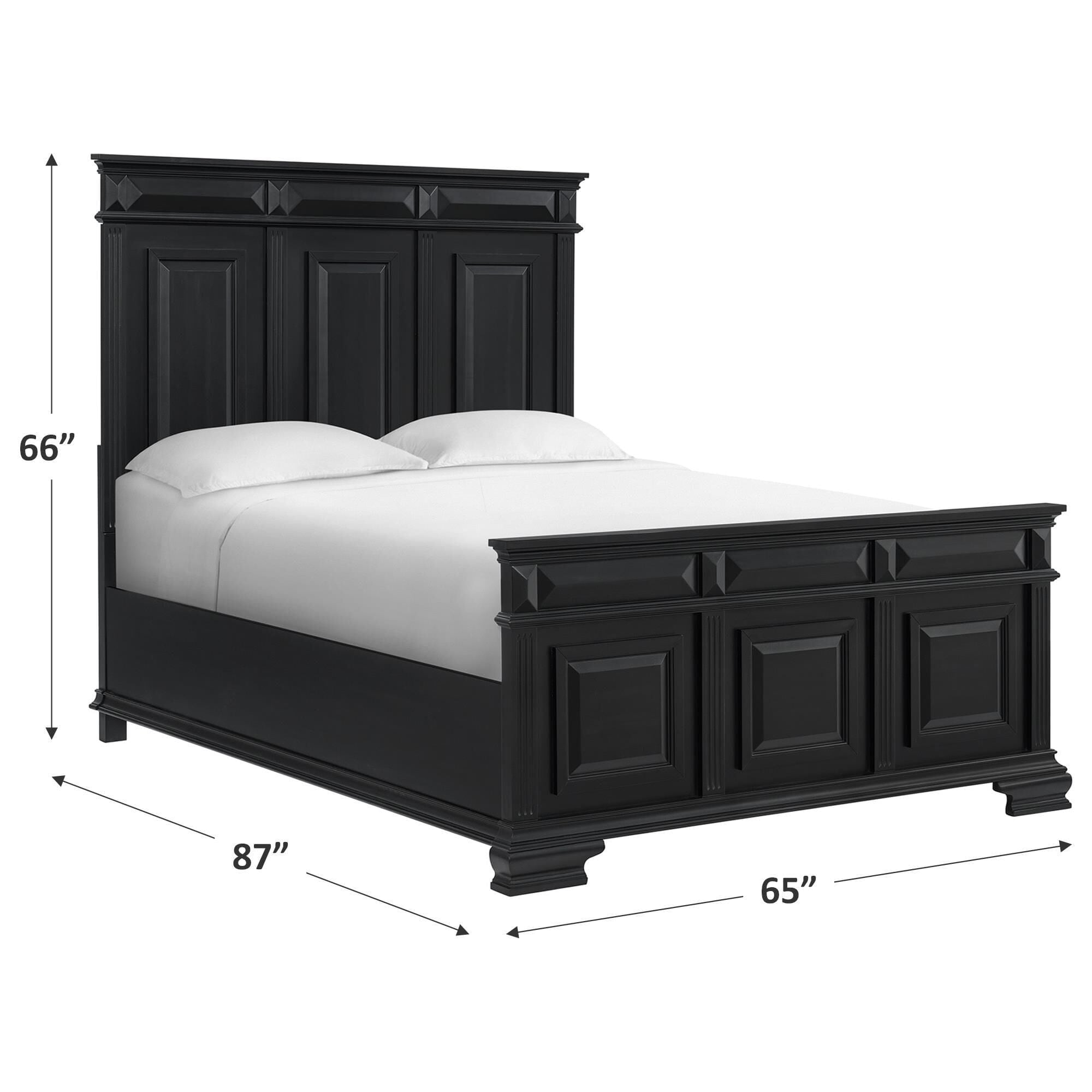 Mayberry Hill Bridgestone Queen Panel Bed in Black