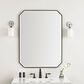 James Martin Vanities Rohe 30" Octagonal Mirror in Matte Black, , large