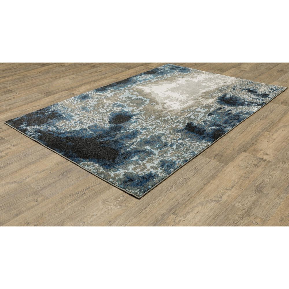 Oriental Weavers Venice Modena 6&#39;7&quot; x 9&#39;2&quot; Blue and Beige Area Rug, , large
