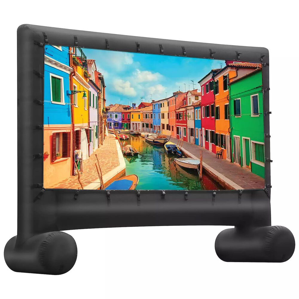 iLive 10&#39; Viewing Area Portable Inflatable Projector Screen, , large