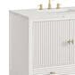 James Martin Vanities Myrrin 36" Vanity in Bright White with 3 CM Ethereal Noctis Quartz Top, , large