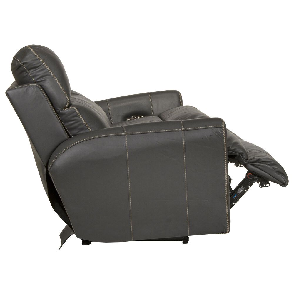 Catnapper Fredda Power Reclining Sofa with Power Headrest in Anthracite, , large