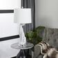 Maple and Jade Polystone Glam Table Lamp in White, , large