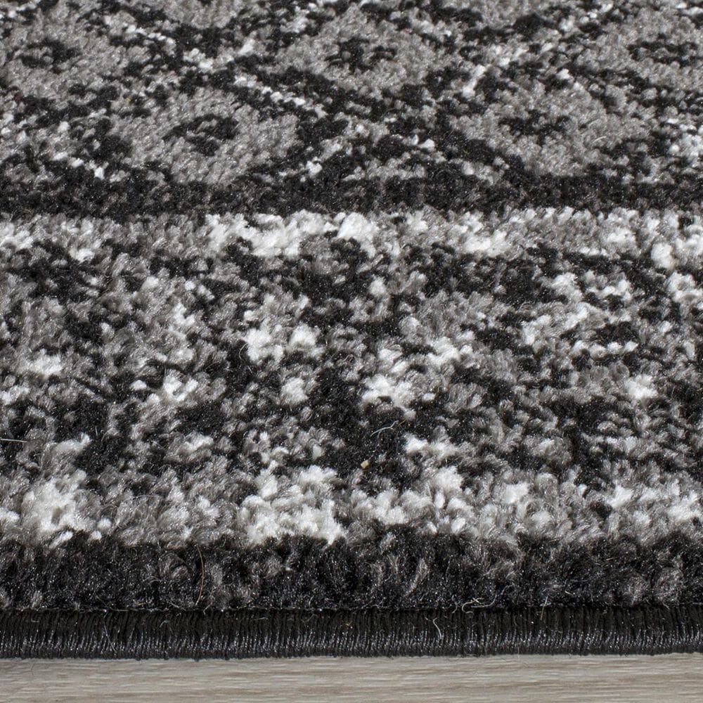 Safavieh Adirondack ADR110A-4SQ 4&#39; x 4&#39;  Black/Silver Square Rug, , large
