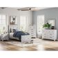 Ashley Makidern Twin Storage Bed with Drawer in Whitewash, , large