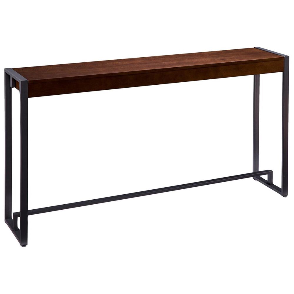 Southern Enterprises Macen Console in Dark Tobacco and Gunmetal, , large