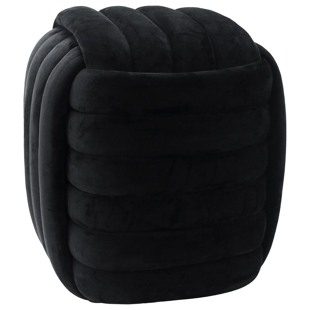 Sagebrook Home Machar 19" Knot Stool in Black, , large
