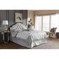 Baxton Studio Cora Full Upholstered Headboard in Greyish Beige, , large