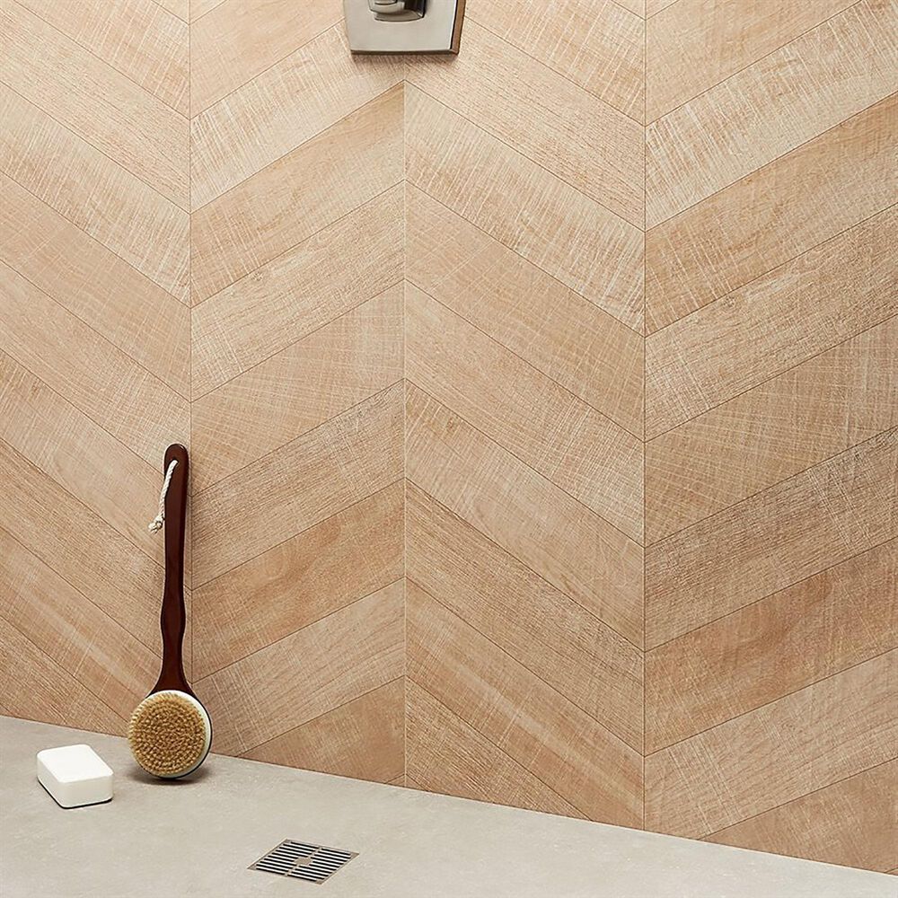 Soho Studio Elan Chevron Maple 24&quot; x 48&quot; Porcelain Tile, , large