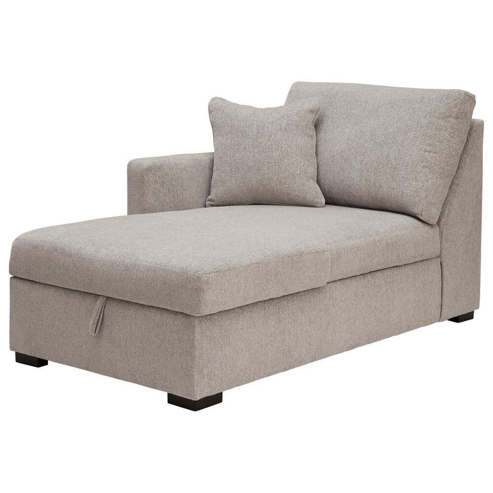 Ashley ModMax Luxe 4-Piece Symmetrical Sectional with Double Storage Chaise in Flint, , large