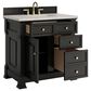 James Martin Vanities Brookfield 36" Single Bathroom Vanity in Black Onyx with 3 cm Victorian Silver Quartz Top and Rectangular Sink, , large