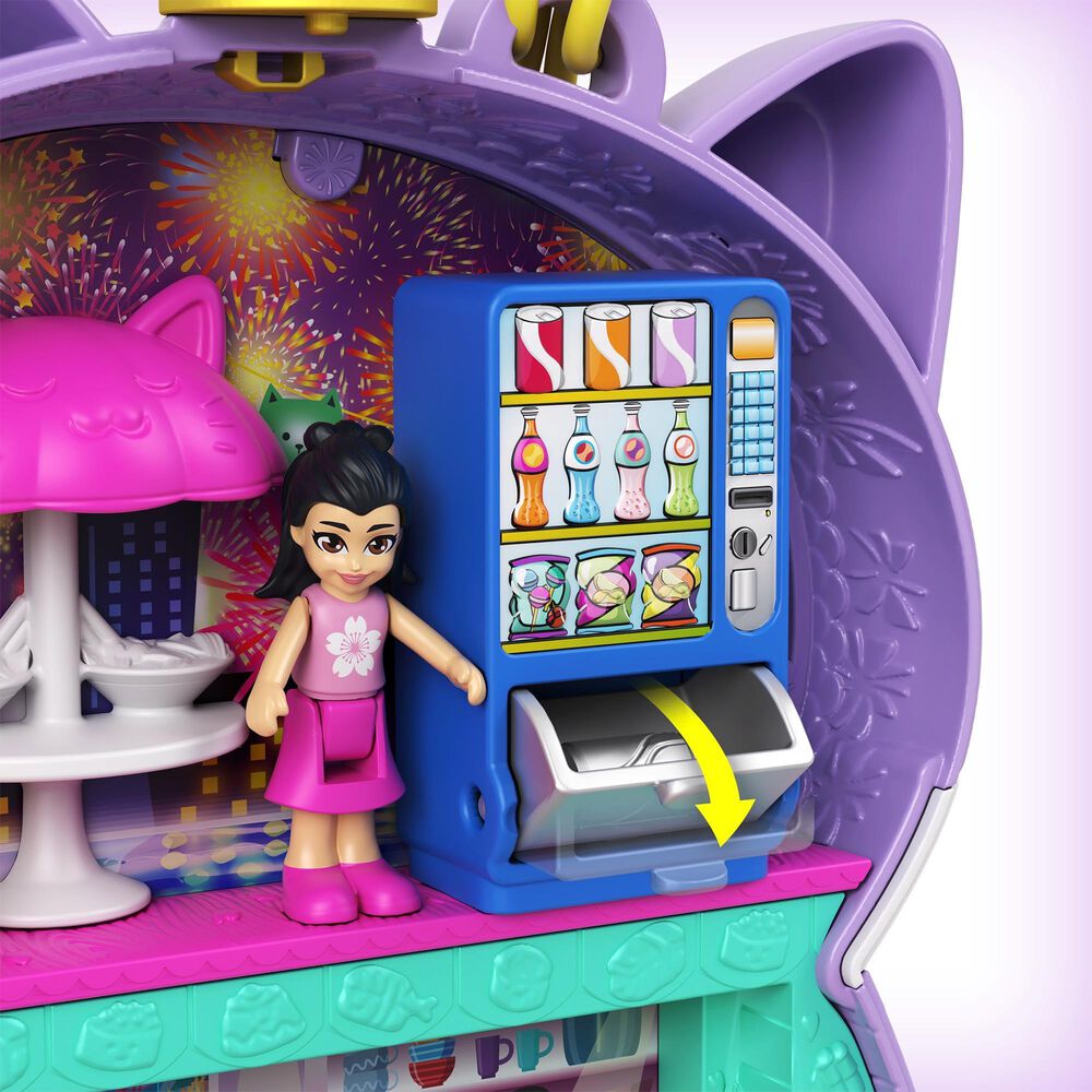 Polly Pocket Sushi Shop Cat Compact, , large