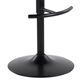 LumiSource Grotto Adjustable Barstool with Black Velvet Upholstery in Black (Set of 2), , large
