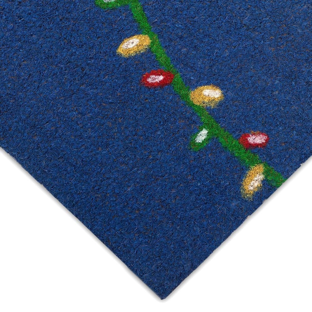 Trans-Ocean Import Natura Frosty and Bright 1&#39;6&quot; x 2&#39;6&quot; Navy Outdoor Door Mat, , large