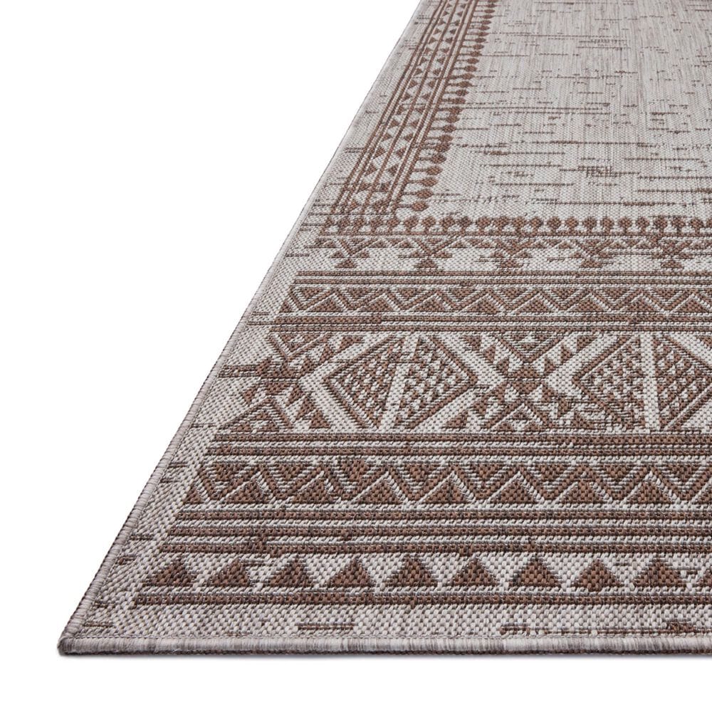 Loloi Easton Coffee and Dove 2&#39;3&quot; x 3&#39;9&quot; Indoor/Outdoor Area Rug, , large