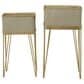 Maple and Jade Planter with Removable Stand in Gray and Gold Satin (Set of 2), , large