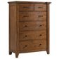 Mayberry Hill Gage 6-Drawer Chest in Chestnut, , large