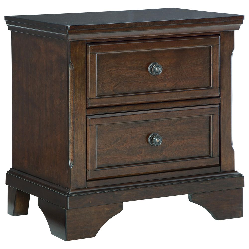 Ashley Trellington 4-Piece King Bedroom Set in Warm Brown Cherry, , large