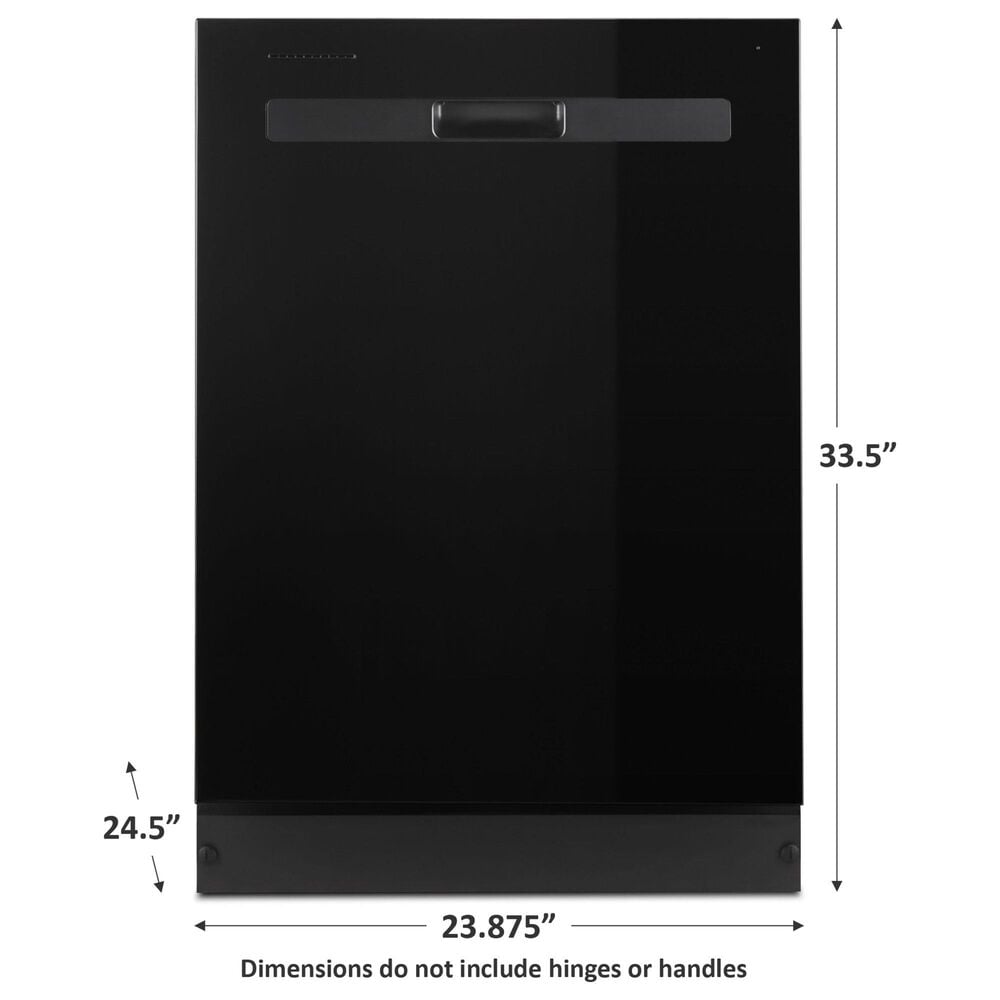 Whirlpool 24" Pocket Handle Dishwasher in Black, , large