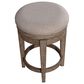 Belle Furnishings City Scape Upholstered Swivel Console Stool in Burnished Beige, , large