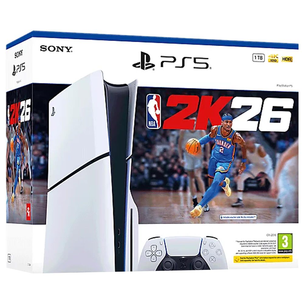 Sony PlayStation 5 Console - NBA 2K26 Bundle in White, , large