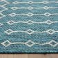 L&R Resources Sun Shower 81247BGR 8" x 10" Blue and Gray Indoor/Outdoor Area Rug, , large