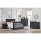 Oxford Baby Weston 2-Piece Crib and Chifferobe Nursery Set in Midnight Slate, , large