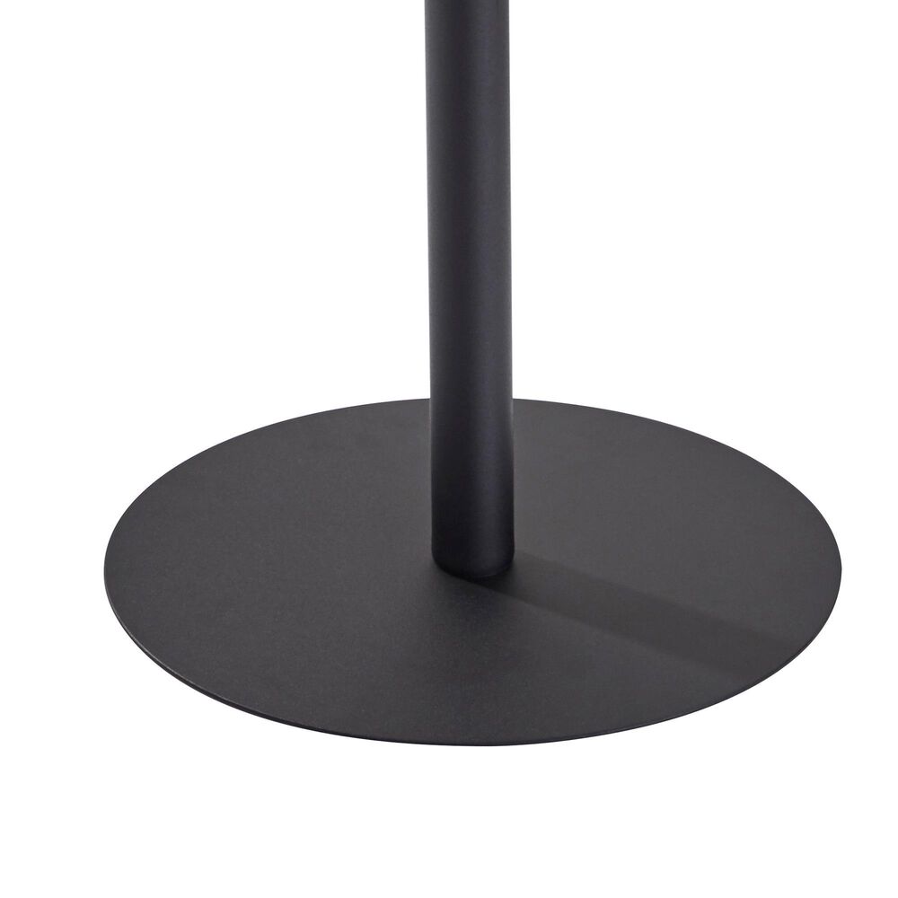 Adesso Crater End Table in Black and Walnut, , large
