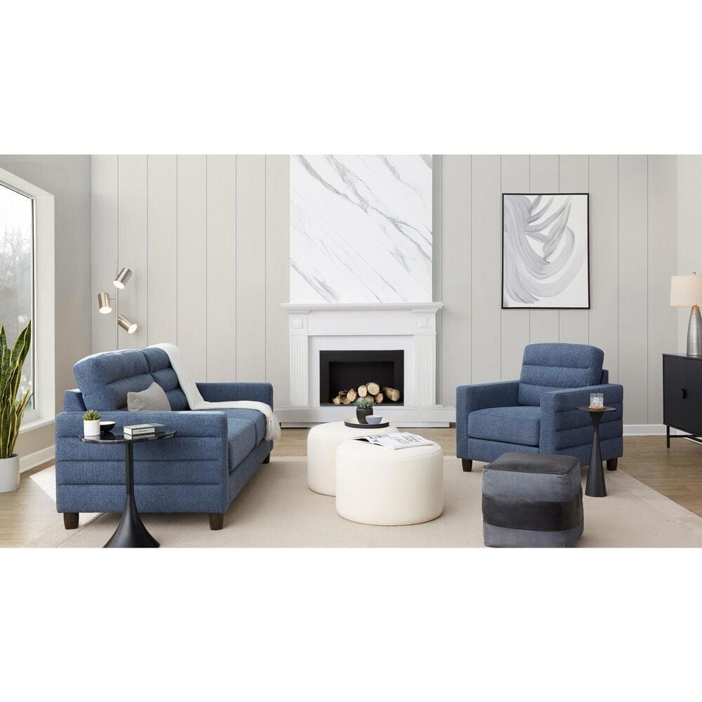 LumiSource Willow Accent Chair in Blue, , large