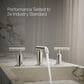 Kohler Purist Widespread Bathroom Sink Faucet in Vibrant Polished Nickel, , large