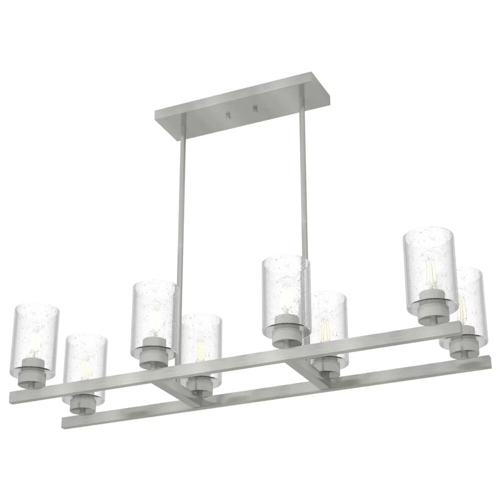 Hunter Hartland 8-Light Linear Chandelier in Brushed Nickel, , large