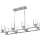 Hunter Hartland 8-Light Linear Chandelier in Brushed Nickel, , large