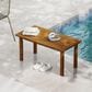 HOMLUX Patio Coffee Table in Teak Oil, , large