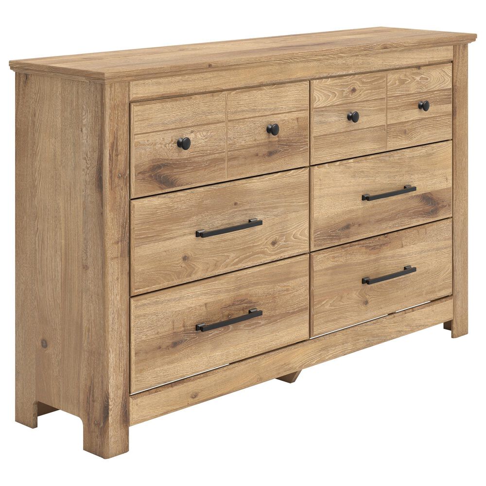 Ashley Makidern 6 Drawer Dresser Only in Natural Brown, , large