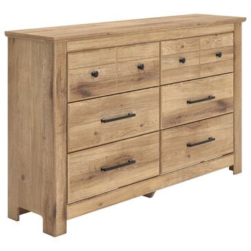 Ashley Makidern 6 Drawer Dresser Only in Natural Brown, , large