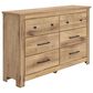 Ashley Makidern 6 Drawer Dresser Only in Natural Brown, , large