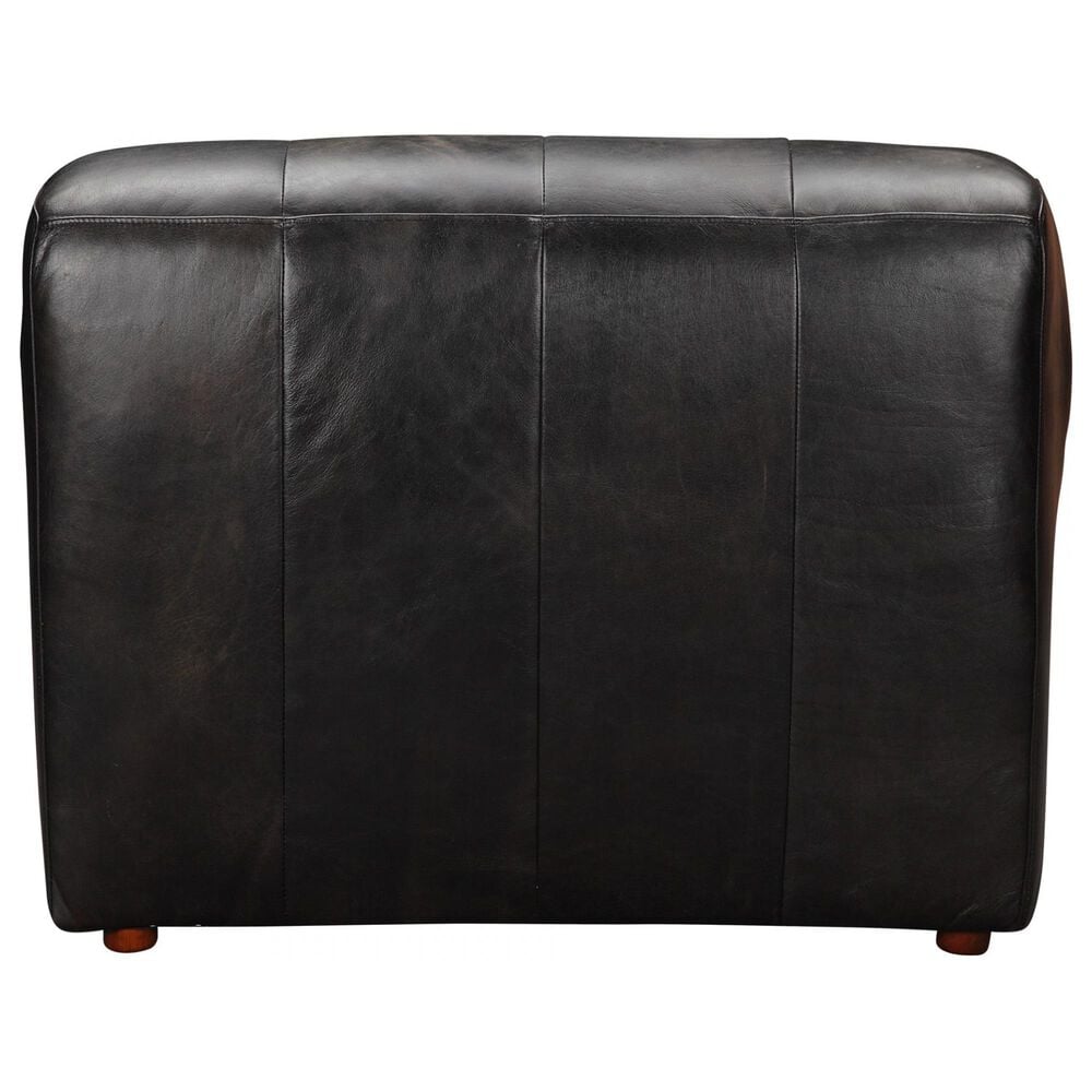 Moe&#39;s Home Collection Ramsay Leather Chaise in Black, , large