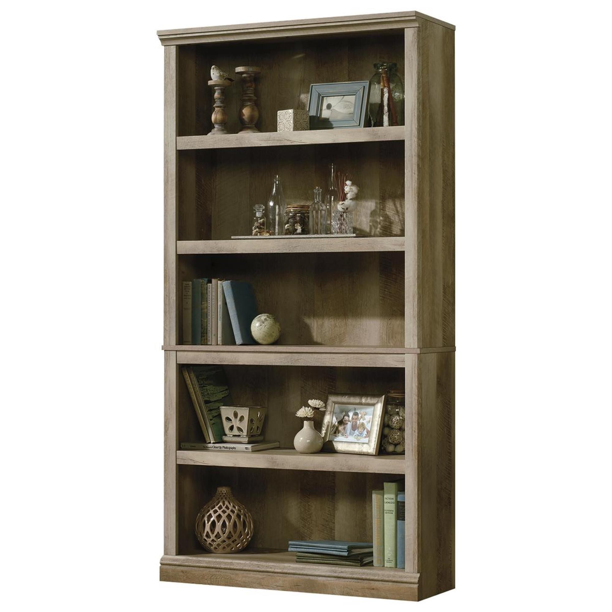 Sauder Select 5-Shelf Bookcase in Lintel Oak