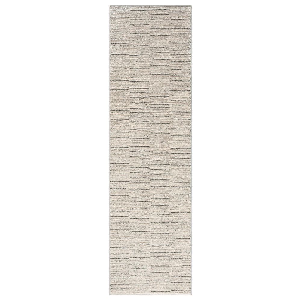 Nourison Andes AND02 2"2" x 7"6" Ivory and Grey Runner, , large