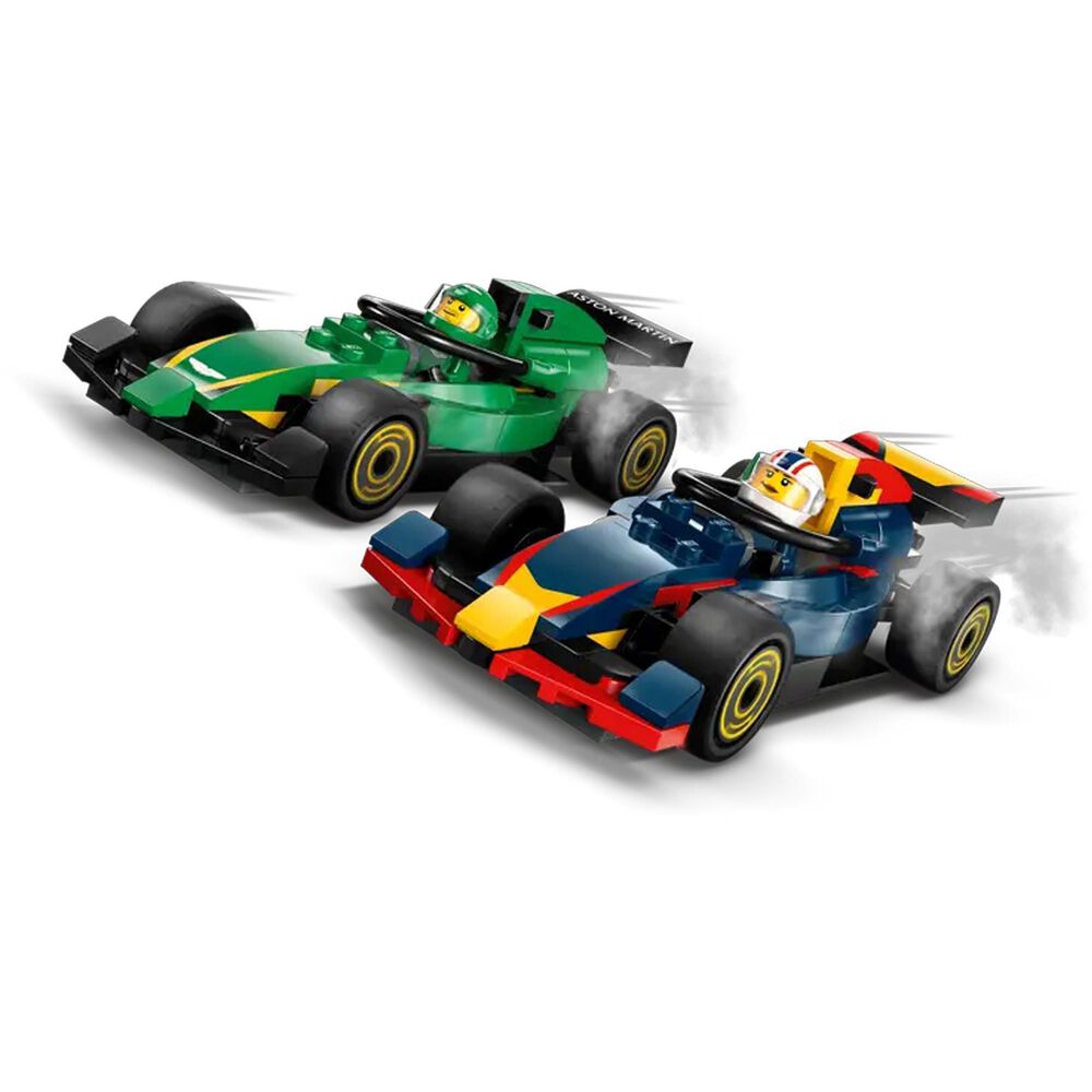 LEGO City F1 Truck with RB20 &amp; AMR24 F1 Cars, , large